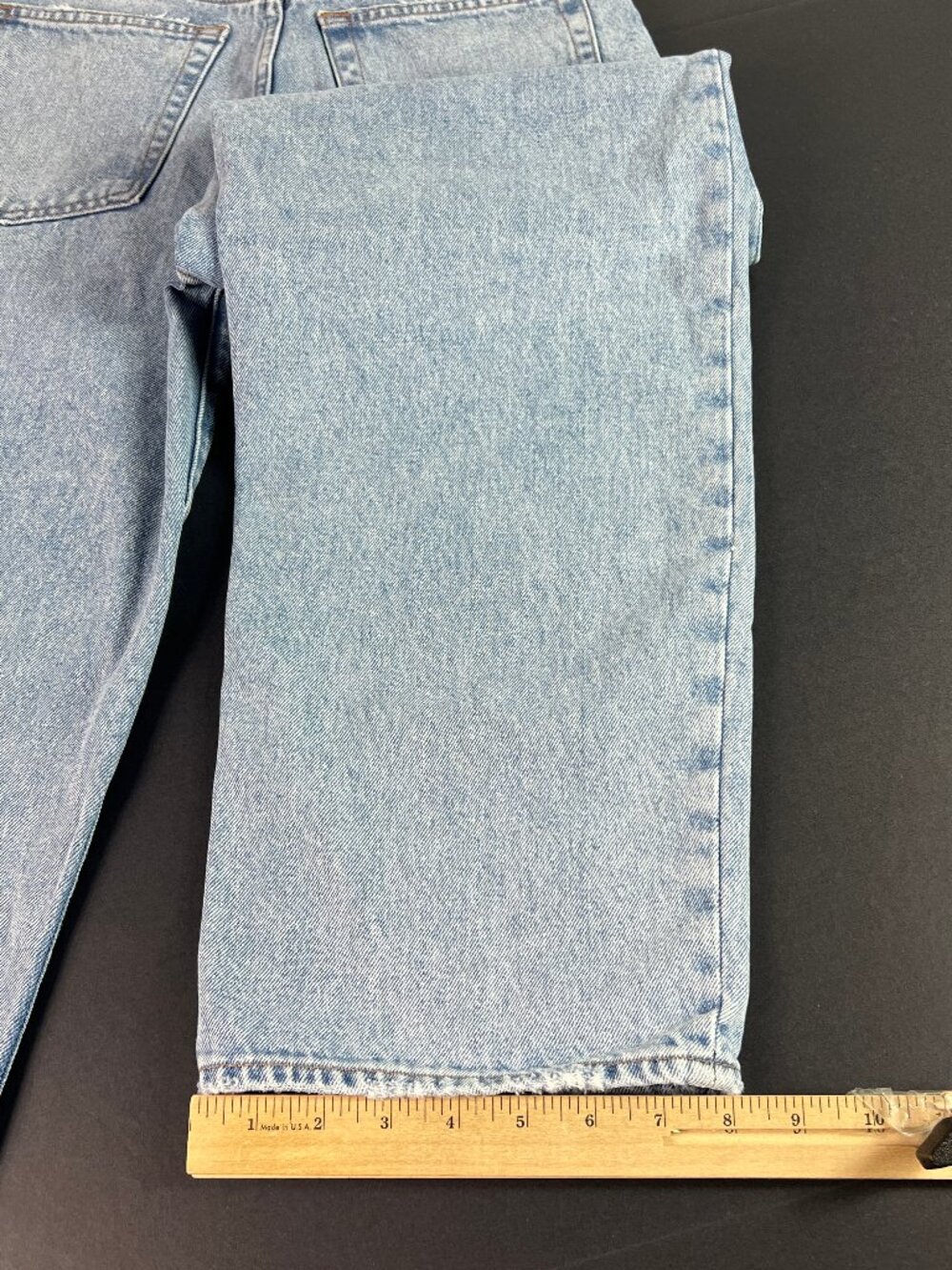 Frame Jeans Women's 27x29* Long Barrel High Rise Light Blue Cotton Denim Tag 25 - Picture 11 of 16
